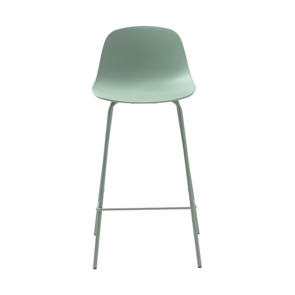 Světle zelená plastová barová židle 92,5 cm Whitby – Unique Furniture