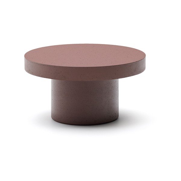 Betonový kulatý zahradní konferenční stolek ø 90 cm Aiguablava – Kave Home