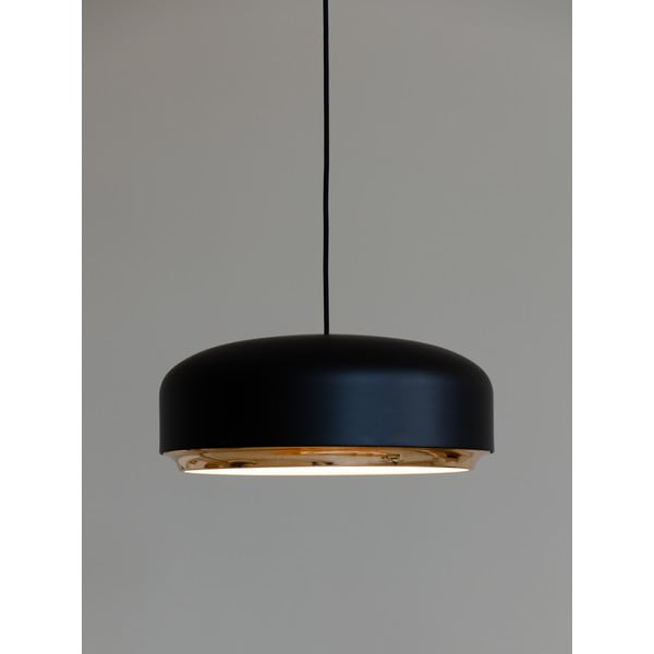 Černé LED závěsné svítidlo s kovovým stínidlem ø 40 cm Hazel medium – UMAGE-image-4