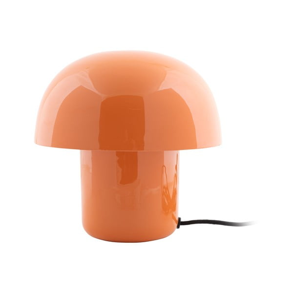 Oranžová stolní lampa s kovovým stínidlem (výška 20 cm) Fat Mushroom – Leitmotiv