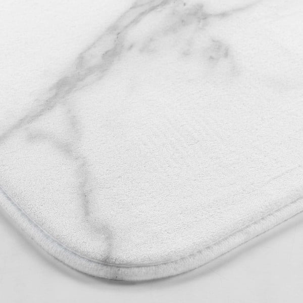 Bílá/šedá WC koupelnová předložka 45x45 cm Marbre – douceur d'intérieur-image-2