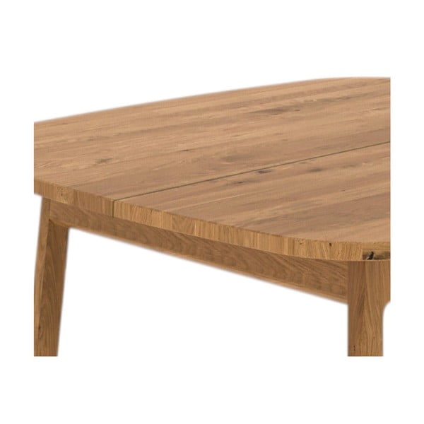Rozkládací jídelní stůl z dubového dřeva v přírodní barvě 100x120 cm Twig – The Beds-image-2