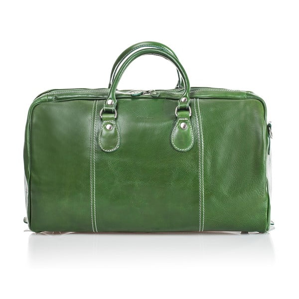 Zelená cestovní taška z telecí kůže Medici of Florence Enrico