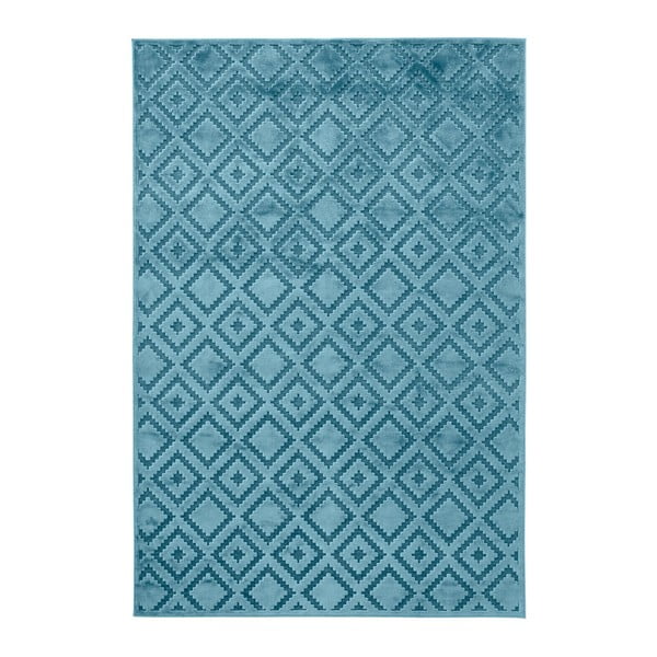 Modrý koberec z viskózy Mint Rugs Iris, 200 x 300 cm
