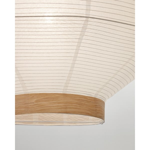 Bílé stínidlo ø 80 cm Hila – Kave Home-image-4