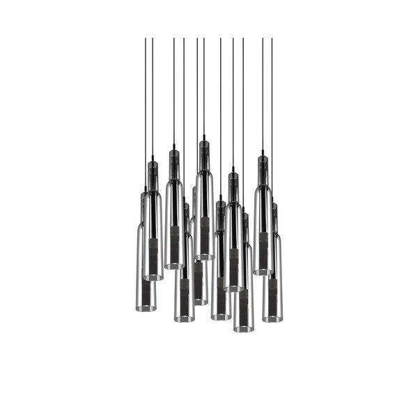 LED závěsné svítidlo se skleněným stínidlem ø 50 cm ve stříbrné barvě Lucent – Trio Select-image-1