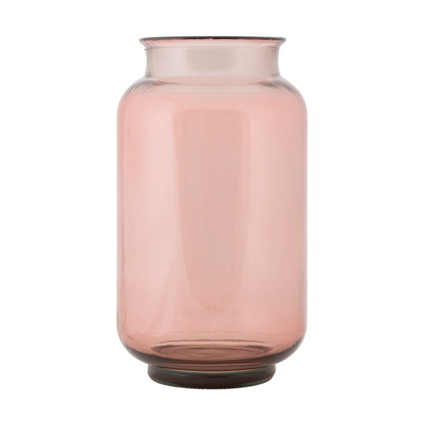 Světle růžová váza z recyklovaného skla Mauro Ferretti Florero
