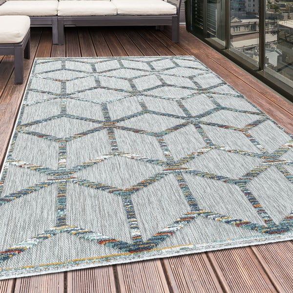 Světle šedý venkovní běhoun 80x250 cm Bahama – Ayyildiz Carpets-image-1