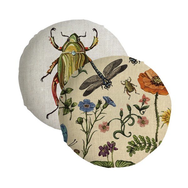 Oboustranný polštář Madre Selva Tierra Bella, ⌀ 45 cm-image-3