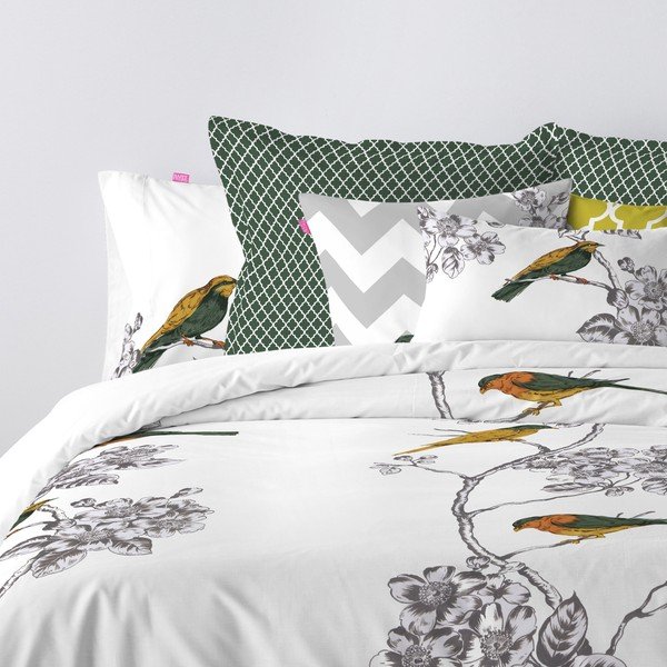 Bavlněný povlak na peřinu Happy Friday Spring Bird, 140 x 200 cm