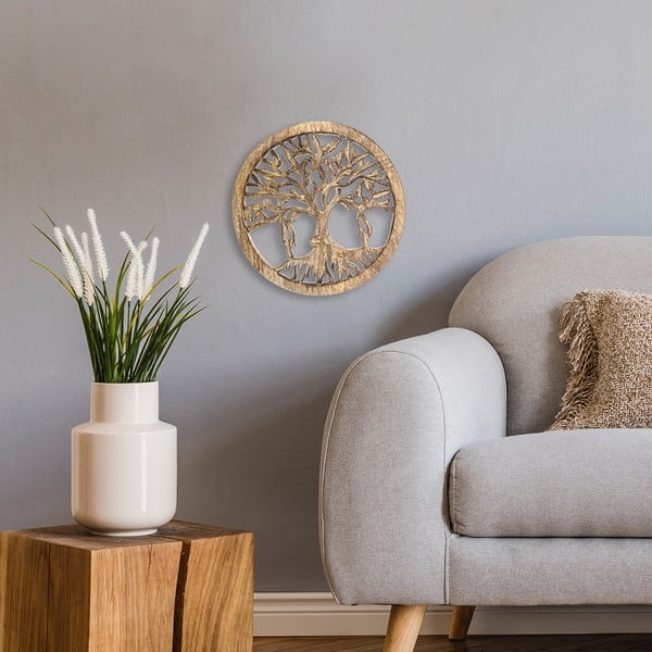 Dřevěná nástěnná dekorace Mango – Orion-image-1