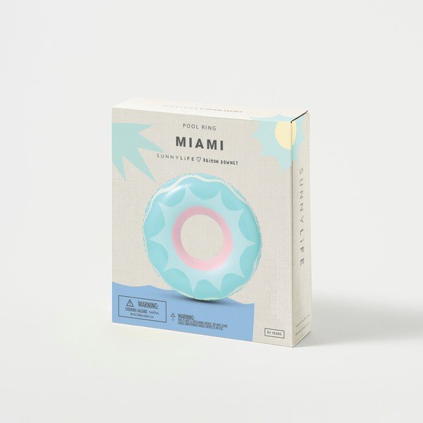 Nafukovací kruh Sunnylife Miami, ø 110 cm-image-1