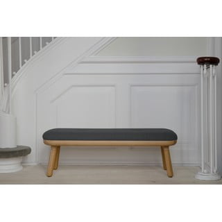 Antracitová lavice Paff Low – UMAGE