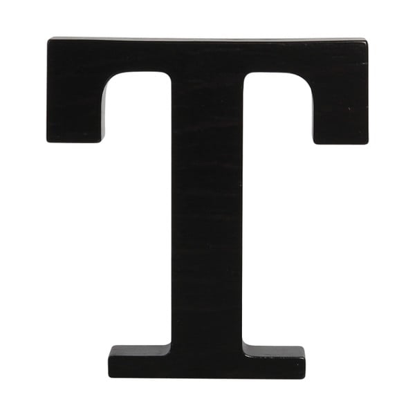 Černé dřevěné písmeno Typoland T