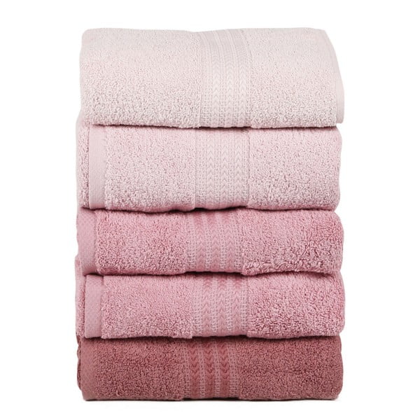 Sada 4 osušek Rainbow Powder, 70 x 140 cm-image-1