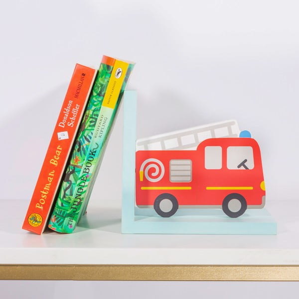 Zarážky na knihy v sadě 2 ks Fire Engine – Sass & Belle-image-1