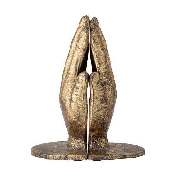 Sada 2 kovových zarážek na knihy Bloomingville Anders, výška 18 cm-image-4