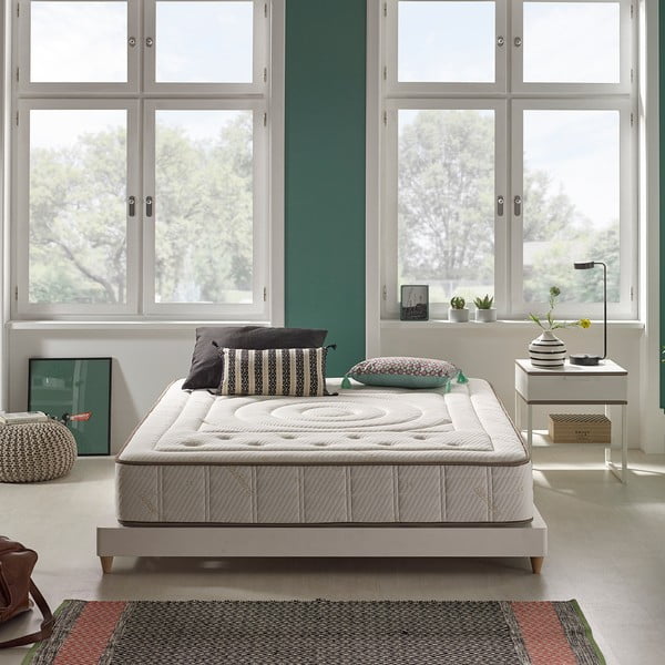 Tvrdá/středně tvrdá pěnová oboustranná matrace 160x200 cm Cashmere Premier – Moonia-image-4