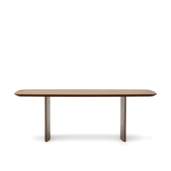 Hnědý jídelní stůl v dekoru ořechu 100x240 cm Litto – Kave Home
