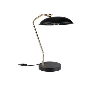 Stolní lampa v černo-zlaté barvě Dutchbone Liam