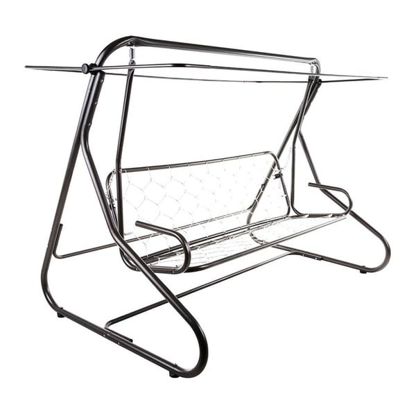 Šedá kovová zahradní houpačka Milano – Dajar-image-3