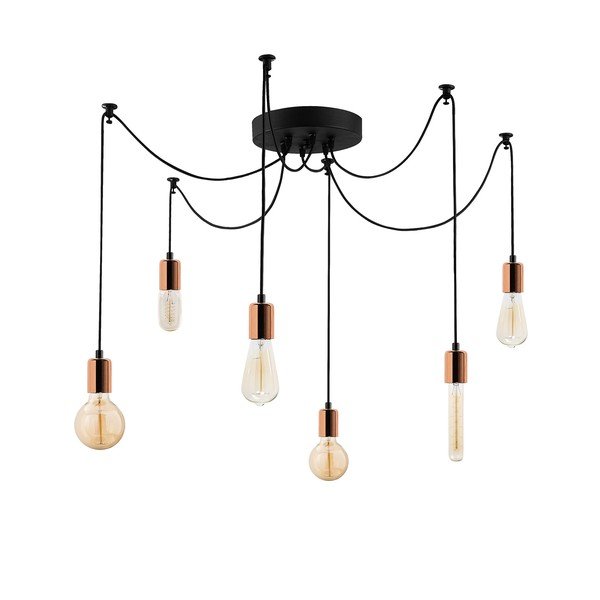 Závěsné svítidlo v měděné barvě Kabluni – Opviq lights