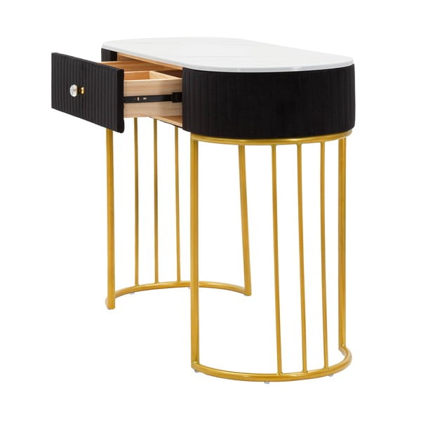 Konzolový stolek v černo-zlaté barvě 43x100 cm Montpellier – Mauro Ferretti-image-2