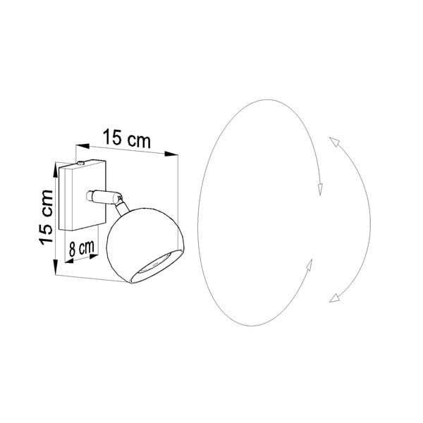 Bílé nástěnné svítidlo Sollux Ollo-image-2