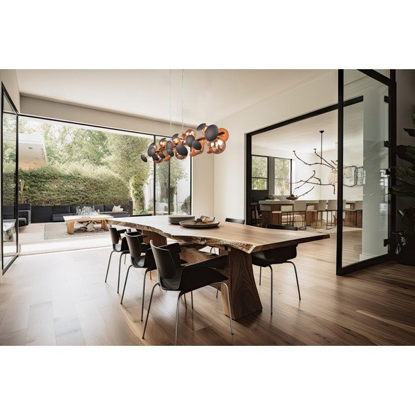 Závěsné svítidlo se skleněným stínidlem v šedo-zlaté barvě Bubble – Trio Select-image-1