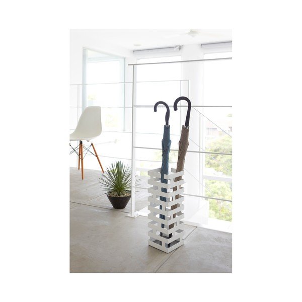 Bílý stojan na deštníky YAMAZAKI Brick-image-1