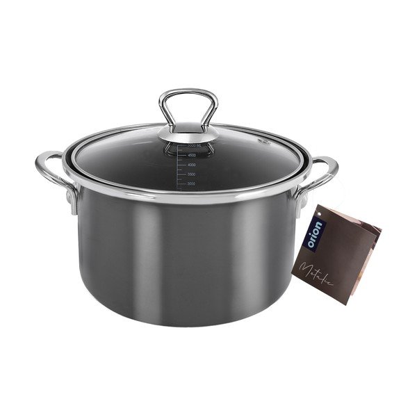 Smaltovaný hrnec s pokličkou 5 l Metalic – Orion-image-3