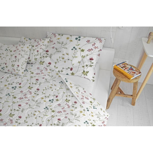 Prošívaná deka a povlak na polštář v sadě z bavlněného saténu 140x200 cm – Butter Kings-image-1