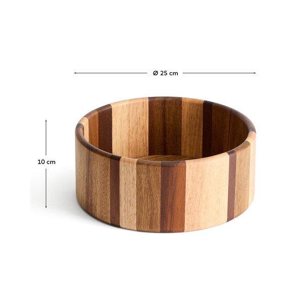 Dřevěná servírovací miska v přírodní barvě Nover – Kave Home-image-4