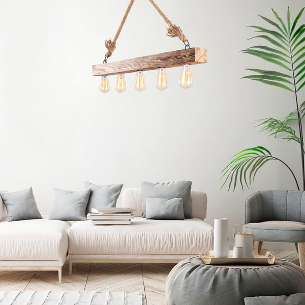 Závěsné svítidlo v přírodní barvě Erebos – Opviq lights-image-1