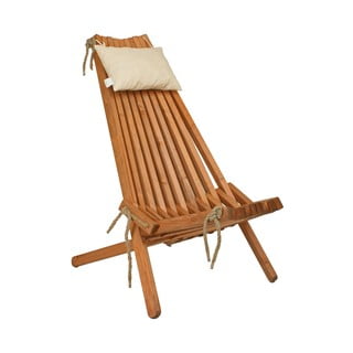 Dřevěné zahradní křeslo v přírodní barvě Falun - Garden Pleasure