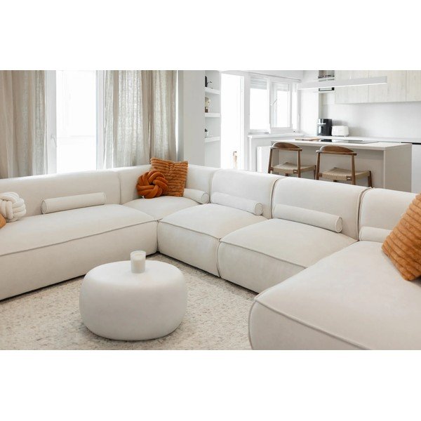 Krémová rohová pohovka (levý roh) Flex Felix – Miuform-image-1