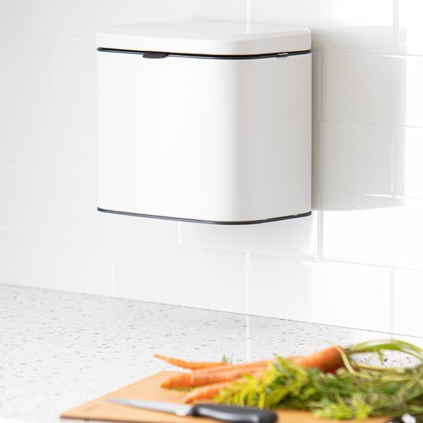 Bílá nádoba na kompostovatelný odpad 4 l Essentials – Ladelle-image-1