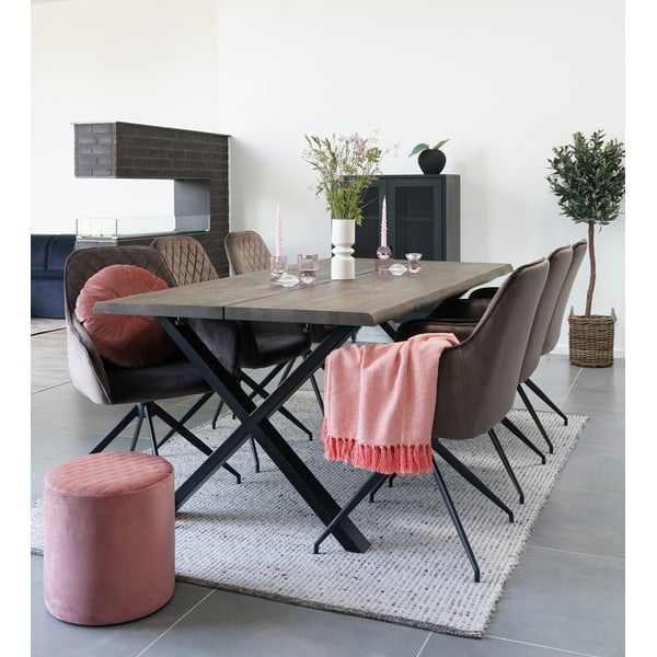 Hnědé čalouněné jídelní křeslo Harbo – House Nordic-image-1