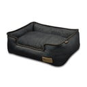 Tmavě modrý pelíšek pro psa 110x95 cm Lounge Bed Denim Medieval Blue / Dark Chocolate XL – P.L.A.Y.