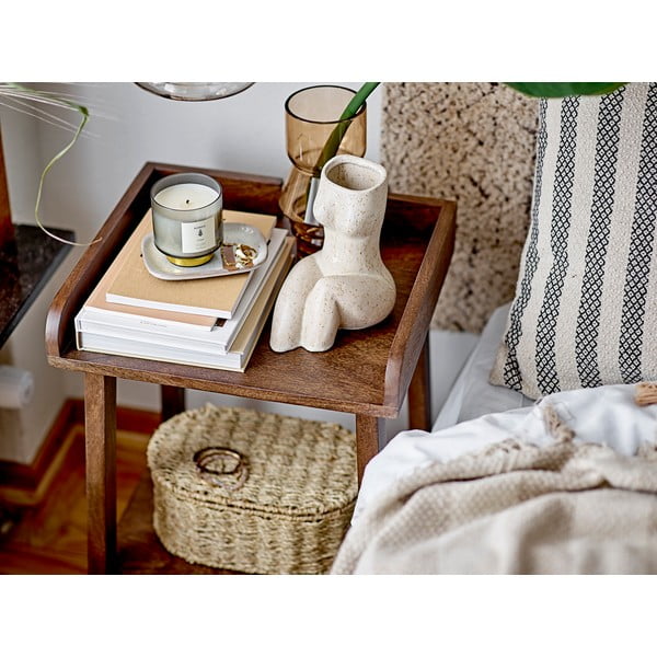 Krémový běhoun s příměsí bavlny 75x245 cm Saxo – Bloomingville-image-1