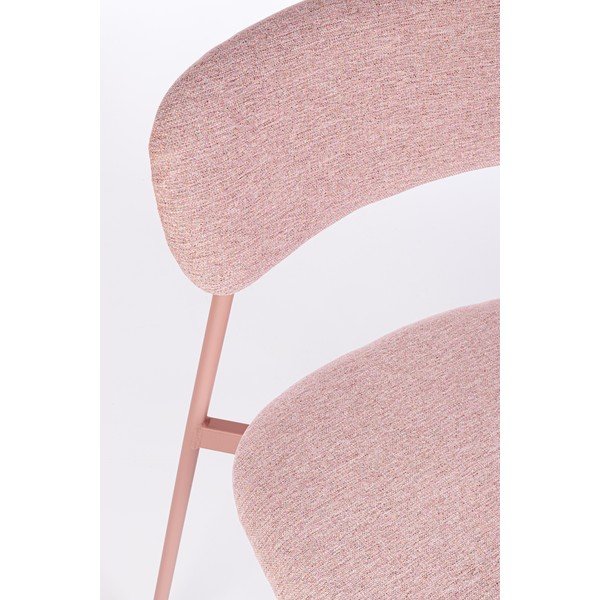 Růžová čalouněná jídelní židle Inka – Yes Everyday-image-1