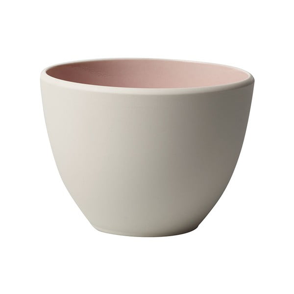 Bílo-růžový porcelánový šálek Villeroy & Boch Uni, 450 ml