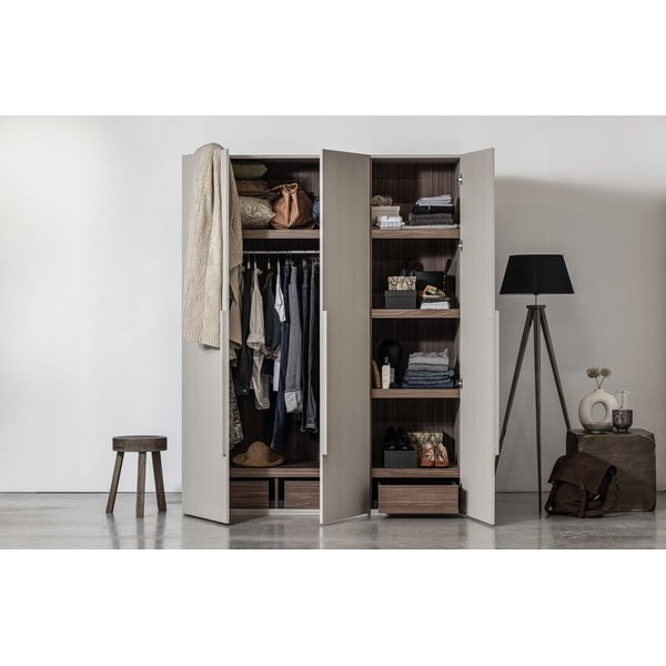 Šedá modulární skříň 165x210 cm Rens – WOOOD-image-4