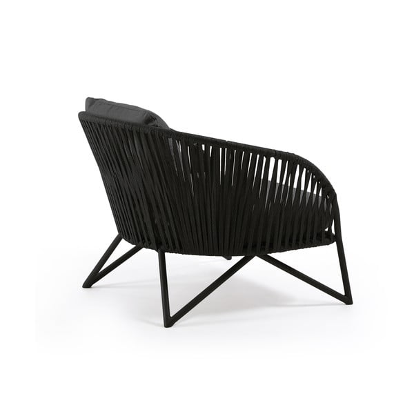 Černé zahradní křeslo Kave Home Branzie-image-2