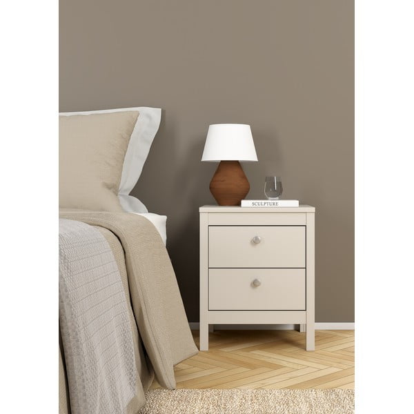 Šedobéžový noční stolek Madrid – Tvilum-image-3