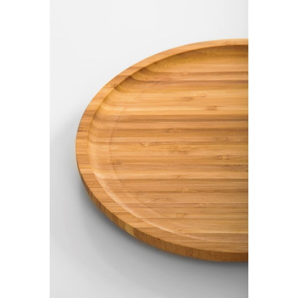 Bambusový otočný podnos Bambum Lily, ⌀ 28 cm-image-2