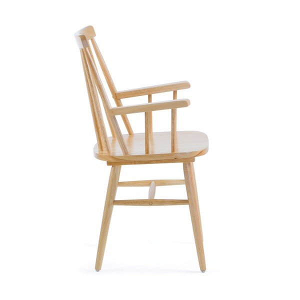 Přírodní jídelní židle ze dřeva kaučukovníku Kave Home Kristie-image-2