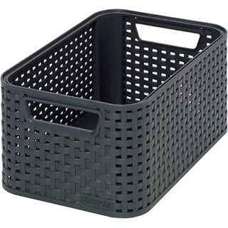 Šedý úložný košík Curver Style, 6 l