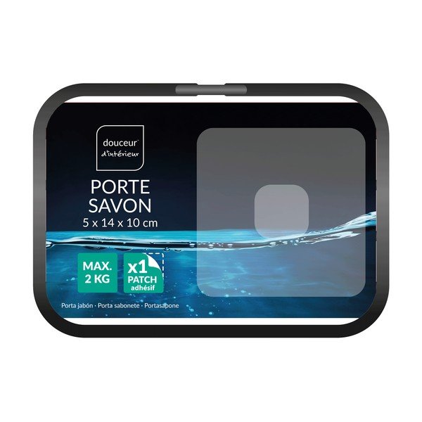 Matně černá kovová mýdlenka bez vrtání Filaire Aluminium – douceur d'intérieur-image-2