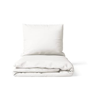 Bílé povlečení na jednolůžko z mikrosaténu 140x200 cm Basic – Bonami Essentials